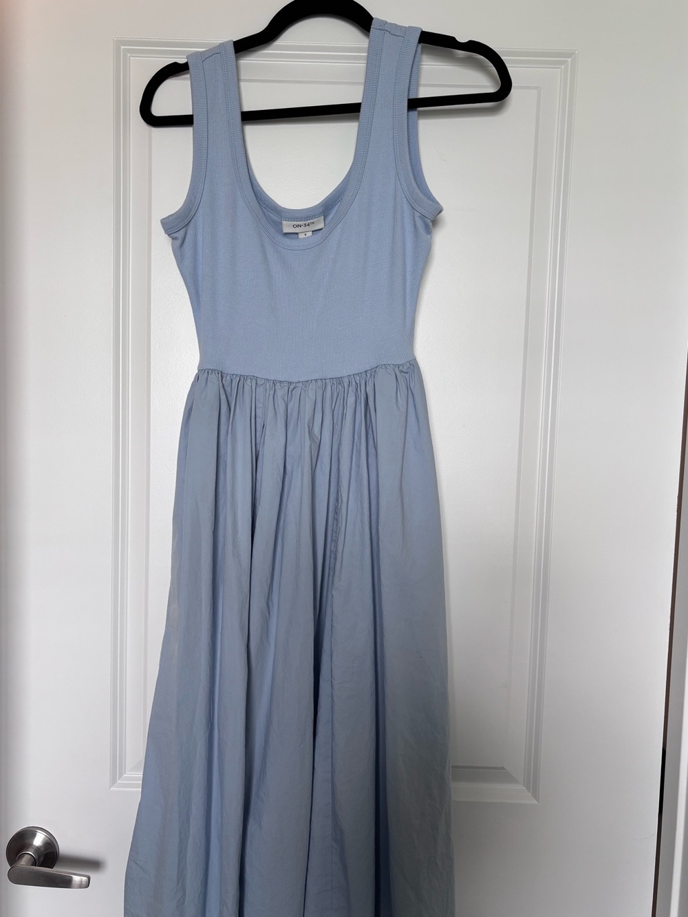 Sleeveless Light Blue Maxi Dress - Casual Summer Style